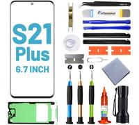 Kalanka-Écran Avant Pour Samsung Galaxy S21 Plus 6,7"", Kit De Réparation D'écran Avec Colle Imperméable (Pas Lcd Ni Numériseur Tactile)