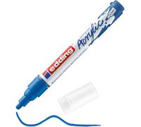 Kalanka-Edding 5100 Marqueur Acrylique Moyen - Bleu - 1 Feutre Acrylique Imperméable - Pointe Ronde Moyenne 2-3 Mm - Peinture Acrylique Pour Peindre Sur La Toile, Le Papier Kraft, Le Bois Et La Pierr