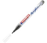 Kalanka-Edding 5300 Marqueur Acrylique Fin - Gris - 1 Feutre Acrylique Imperméable - Pointe Ronde Fine 1-2 Mm- Peinture Acrylique Pour Peindre Sur La Toile, Le Papier Kraft, Le Bois Et La Pierre, Uni
