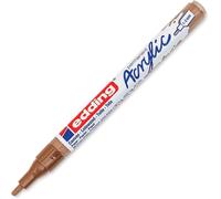 Kalanka-Edding 5300 Marqueur Acrylique Fin - Noisette - 1 Feutre Acrylique Imperméable - Pointe Ronde Fine 1-2 Mm- Peinture Acrylique Pour Peindre Sur La Toile, Le Papier Kraft, Le Bois Et La Pierre,