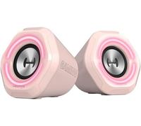 KALANKA-EDIFIER Hecate G1000 - Enceintes Gaming Actives RVB, Bluetooth 5.0, Entrées AUX, USB, 10W, Rose