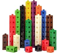 KALANKA-Edx Education Linking Cubes - Lot de 100 Cubes - Cubes à connecter et à Compter pour Construire et calculer - pour Enfants d'âge préscolaire et Primaire