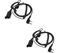 KALANKA-EEK016 G Forme Talkie Walkie Casque, Mains Libres Casque, Compatible RT622 RT27 RT619 RT24 Baofeng UV-5R Talkie Walkies, Radio Bidirectionnelle Casque avec Mic (2 Pcs)