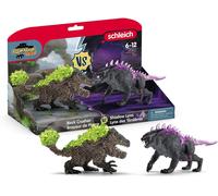 KALANKA-ELDRADOR Creatures Lynx des Ténèbres vs Broyeur de Pierre 70827 Figurines de créatures Eldrador avec éléments en Cristal Jouet Monstre dès 7 Ans Set de 2 pièces