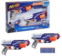 KALANKA-Elite, Pack de 2 Blasters Disruptor, 12 fléchettes Elite Officielles, Barillet Rotatif 6 fléchettes