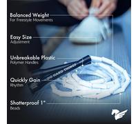 Kalanka-Elite Srs Corde À Sauter Réglable Avec Poignées Incassables Et Perles Incassables Complément Parfait À Votre Équipement D'exercice