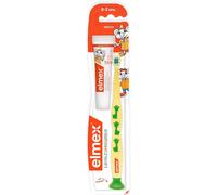 Kalanka-Elmex Brosse À Dents D'apprentissage De 0 À 2 Ans, 1 Pièce ¿ Nettoyage Des Dents Adapté À L'âge Avec Poils Souples Et Poignée Ergonomique ¿ Habitue Les Bébés De Manière Ludique Au Brossage De