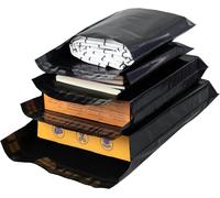 Kalanka-Emballage Colis Vinted Noir Sac D'expédition En Plastique 100pcs Pochette Envoie Colis Vinted De Étanches/Autoadhésifs/Résistants Déchirure Enveloppe Plastique Expedition Tailles Mélangées