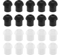 KALANKA-Embouts d'oreille en Silicone Remplacement Compatible avec Motorola Compatible avec Kenwood Radio Bidirectionnelle Talkie Walkie Air Tube Écouteur, 10pcs Noir et 10pcs Blanc