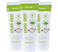 Kalanka-Emmi-Dent Dentifrice À Ultrasons ""Nature"" I Idéal Pour Les Dents Et Gencives Sensibles I Exempt De Fluor, Microplastiques Et Nanomatériaux I Vegan Et Sans Gluten I 3 X 75 Ml