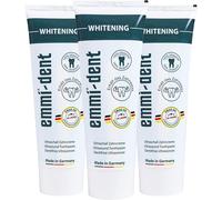Kalanka-Emmi-Dent Dentifrice À Ultrasons "Whitening" I Dentifrice Blanchissant Doux I Idéal Pour Les Dents Et Gencives Sensibles I Vegan I 3x 75 Ml Blanc