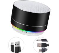 KALANKA-Enceinte Bluetooth Haut Parleur Portable Mini Speaker Basses Stéréo Trompette Lumière Wireless Soutien LED FM USB Micro SD pour Ordinateur PC Portable Tablette Smartphone Maison et Extérieur