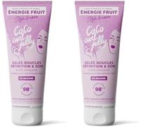 Kalanka-Energie Fruit Gelée Soin & Définition Coco Curl Sans Rincage Cheveux Ondulés & Bouclés Huile De Coco Bio 200ml (Lot De 2)