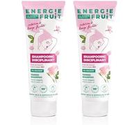 Kalanka-Energie Fruit Shampoing Sans Sulfate Monoï, Rose & Argan Bio Cheveux Secs Rebelles Vegan 250 Ml (Lot De 2)