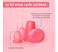 Kalanka-Enna Cycle "L" - 2coupe Menstruelles + Boîte De Stérilisation