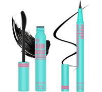 Kalanka-Ensemble Cadeau De Maquillage Pour Les Yeux Avec Mascara Et Eye-Liner Liquide, Noir Waterproof, Longue Tenue, Cadeau De Vacances Pour Les Amoureux De La Beauté Par Amzglrl, 1 Kit, Noir