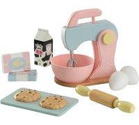 KALANKA-Ensemble Cuisine et Pâtisserie Pastel en Bois, Accessoire Cuisine Enfant, Kit de Ustensile Cuisine Électroménager, Accessoire pour Dinette, Jouet Enfant dès 3 Ans, 63371