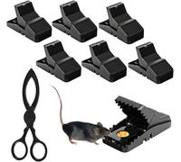 KALANKA-Ensemble de 6 Pièges à Souris Professionnels et Efficaces - Tapette à Souris Réutilisable et Facile à Utiliser, Piège à Rat Idéal pour Maison et Jardin