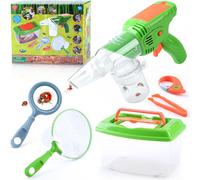 KALANKA-Ensemble Explorateur Extérieur Jouets Kit avec Attrape Insecte, Boîte à Insectes, Filet Papillon, Loupe, Porte-clés et Pinces, Cadeau de Jouets d'extérieur pour Enfants Garçons Filles
