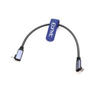 KALANKA-Eonvic Câble spiralé tressé USB de type C 3.2 GEN 2 20 Go/s 100 W 4K 60 Hz pour iPhone 15 Pro Max Plus, tablettes Samsung Galaxy, ordinateurs portables, appareil photo Blackmagic Sony FX3 (gr
