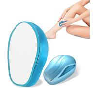 Kalanka-Épilation Sans Rasage Crystal Épilateur Lavable Nano Épilateur Pour Homme Et Femme Réutilisable Magic Crystal Pierre Pour Le Corps, Les Jambes, Les Bras, Le Dos (Blu)