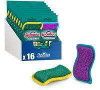 Kalanka-Éponges Réutilisables Flex & Wash Éponge Microfibre Double Face Pour Essuyer Et Frotter Produits De Nettoyage Pour La Cuisine, La Salle De Bain Et La Maison 8 Paquets De 2 (16 Au Total