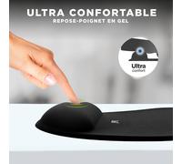 KALANKA-Ergo Design Tapis de souris repose-poignets gel Noir