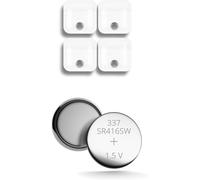 KALANKA-Espion Ecouteur sans fil Invisible ¿ Pile bouton oxyde d'argent avec tension de batterie 1,55 V 8 mAh (4 unités de batterie 337 ¿ SR416SW pour oreillette espion Vip Pro Mini ou SuperMini)