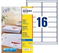 Kalanka-Étiquettes Autocollantes Blanches 240 Pièces 99,1 X 33,9 Mm J8162-15 - Feuille A4, Imprimante Jet D'encre, Format Compact, Papier Fsc, Compatible Mon Timbre En Ligne