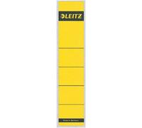 Kalanka-Étiquettes Self Adhesive Pour Classeurs À Levier Couverture Papier Et Dos 50 Mm, Étroit, Court, 39 X 192 Mm, Papier, 16430015, Jaune, Lot De 10 Étiquettes