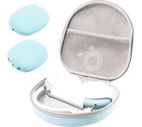 KALANKA-Étui + 2 Couvre oreillette pour Nouvel AirPods Max en 2020 avec Proche Filet-Bleu