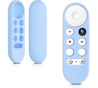 KALANKA-Étui Compatible avec Google Chromecast 2020 4K / Chromecast 2022 HD Coque - Coque télécommande TV en Silicone - Bleu Clair