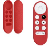 KALANKA-Étui Compatible avec Google Chromecast 2020 4K / Chromecast 2022 HD Coque - Coque télécommande TV en Silicone - Rouge