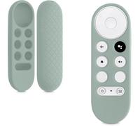 KALANKA-Étui Compatible avec Google Chromecast 2020 4K / Chromecast 2022 HD Coque - Coque télécommande TV en Silicone - Vert Pastel