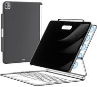 Kalanka-Étui Pour Ipad Pro 12,9"" Compatible Avec Magic Keyboard Et Smart Keyboard Folio, Coque Magnétique Fine Avec Porte-Crayon Pour Ipad Pro 12,9"" 2018-2022 3e/6e Génération (Clavier Non Inclus),