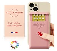 KALANKA-Etui pour plaquette de Pilule Contraceptive - A Coller sur téléphone ou sur Coque Smartphone - Pilulier Made in France - Pochette boîtier pour médicament, Carte bancaire, Carte d¿identité - R