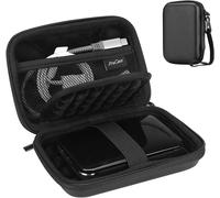 KALANKA-Étui Protection Disque Dur Externe 2,5"" Compatible WD, Toshiba Canvio, UnionSine, Seagate, Samsung SSD HDD, Housse de Portable External Antichoc 2,5 Pouces-Noir