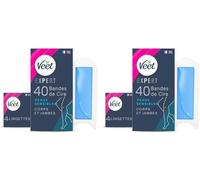 Kalanka-Expert - 80 Bandes De Cire Froide Corps & Jambes - Peaux Sensibles - Finition Parfaite - Epilation Longue Durée - 2 X 40 Unité