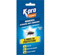 KALANKA-EXPERT - Stickers Anti-mouches - Discret - Attire les Mouches - Tue par Contact - Action Immédiate - Efficace Jusqu'à 6 Mois - Techniques Professionnelles - 12 Bandes Adhésives