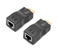 KALANKA-Extendeur D'adaptateur HDMI vers RJ45, Extendeur HDMI RJ45, Compatible avec Hôtel, Conférence, Home Cinema,Noir