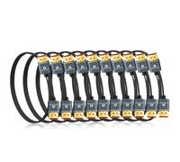 KALANKA-Extra Slim 4K 8K Câble HDMI 0,5M Lot de 10, Ultra Fins Flexibles HDMI 2.1 Souple et haute vitesse 4K@120Hz 8K@60Hz 48gbps compatible Roku tv/HDTV/PS5/Blu-ray(2 Pièces)