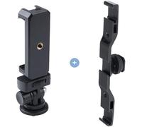 KALANKA-Eyeon Support de fixation triple griffe en aluminium avec barre d'extension et support de téléphone pour appareil photo reflex numérique, microphone, lampe de poche vidéo LED, accessoires Vlo