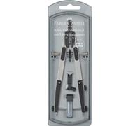 KALANKA-FABER-CASTELL 174014 - Compas à réglage rapide avec branches pliables, y compris adaptateur, tenons, pièces de rechange