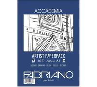 KALANKA-FABRIANO - ACCADEMIA Artist Paper Pack - 50 Feuilles 29,7x42 cm - 200 GSM - Blanc