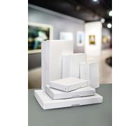 Kalanka-Falken - Réf. 22002152000f - Purebox Pro - 1 Boîte De Rangement Avec Couvercle - Emballage Cadeau - Sans Plastique - Format A2 - Hauteur 100 Mm - Poignée Découpée - Entourée D'un Ruban - Blan