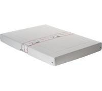 Kalanka-Falken - Réf. 22002160000f - Purebox Pro - 1 Boîte De Rangement Avec Couvercle - Emballage Cadeau - Sans Plastique - Format A3 - Hauteur 40 Mm - Poignée Découpée - Entourée D'un Ruban - Blanc