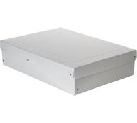 Kalanka-Falken - Réf. 22002168000f - Purebox Pro - 1 Boîte De Rangement Avec Couvercle - Emballage Cadeau - Sans Plastique - Format A3 - Hauteur 100 Mm - Poignée Découpée - Entourée D'un Ruban - Blan