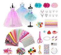 KALANKA-Fashion Design Kit, Kits de Loisirs Créatifs Création de Mode pour Filles avec 3 Mannequins, Mode Show Couture Enfants, Cadeau D'anniversaire Pour Adolescentes 6 7 8 9 10 11 12+ ans