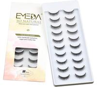 Kalanka-Faux Cils Naturel 10 Styles, 10 Paires Faux Cils Naturels 3d, Faux Cils Longs Et Duveteux Dramatique Cils, Natural False Lashes Wispy Cateye Eyelashes (Sp27)