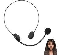 KALANKA-Faux Microphone Noir Faux Micro Casque Micro Casque Jouet pour Carnaval, Cosplay, Accessoires Chanteur